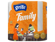 Popieriniai rankšluosčiai GRITE FAMILY (2 sluoksnių), 2 vnt.