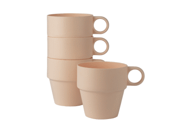 Plastikiniai puodeliai UNIWELL, 280 ml, 4 vnt. - 1