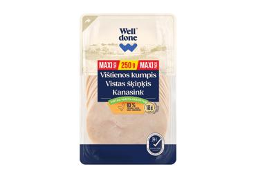 Virtas vištienos kumpis XXL WELL DONE, nerūšinis, 250 g