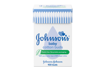 Medvilniniai ausų krapštukai JOHNSON'S BABY, 100 vnt., 100 vnt.