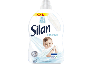 Skalbinių minkštiklis "SILAN Sensitive" 130sk. (2.86L)