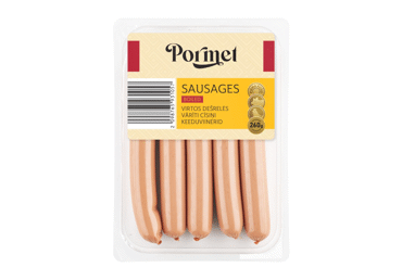 Virtos pieniškos dešrelės PORMET, I r., 260 g