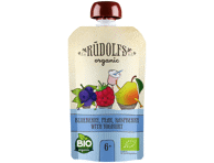 Ekologiška vaisių tyrelė RŪDOLFS su jogurtu, nuo 6 mėn.