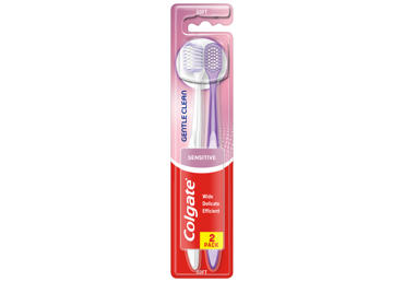 Dantų šepetėlis COLGATE Gentle Clean Sensitive, 2 vnt