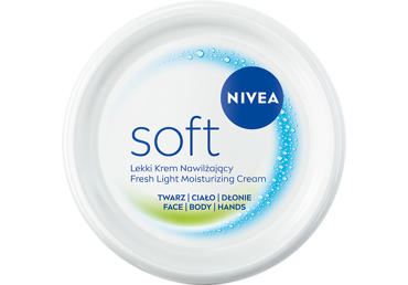 Drėkinamasis kremas veidui, kūnui ir rankoms NIVEA Soft, 200 ml