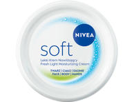 Drėkinamasis kremas veidui, kūnui ir rankoms NIVEA Soft, 200 ml
