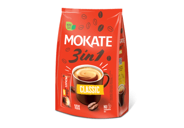 Tirpiosios kavos gėrimas MOKATE 3IN1 CLASSIC, 170 g
