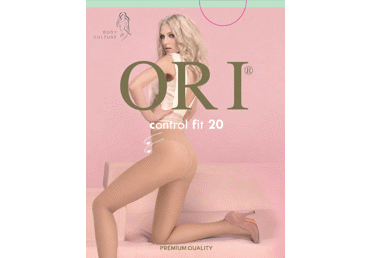 Moteriškos pėdkelnės ORI CONTROL FIT 20 den, 3 dydis, neutro