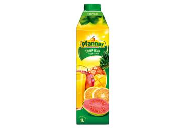 Atogrąžų vaisių sulčių gėrimas PFANNER, 25 %, 1 l