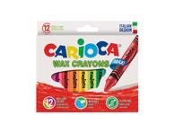 Vaškinės kreidelės CARIOCA Maxi, 12 vnt.
