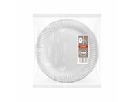 Vienkartinės lėkštės ILAJA WHITE, 18 cm 40vnt.