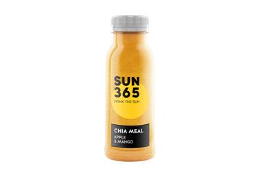 Geltonasis vaisių kokteilis SUN365 su ispanin.šalavijų sėkl., 250 ml