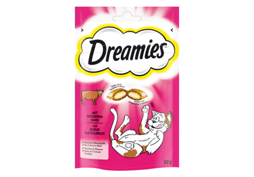 „Dreamies“ kačių skanėstai su jautiena, 60g