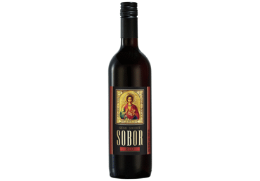 Aromatizuotas raudonasis pusiau saldus vyno gėrimas SOBOR, 750 ml