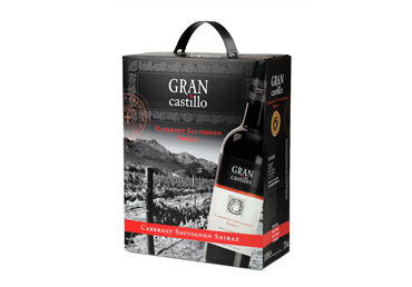 Raud. pusiau saldus vynas GRAN CASTILLO CABER.SAUVIGN.SHIRAZ, 3 l