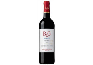 Raudonasis sausas vynas B&G MERLOT RESERVE, 750 ml
