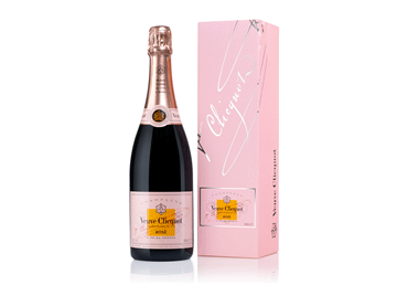 Šampanas VEUVE CLICQUOT BRUT ROSE su dėže, 750 ml