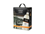 Baltasis pusiau saldus vynas GRAN CASTILLO CHARDONNAY, 3 l