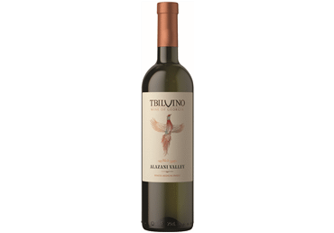 Baltasis pusiau saldus vynas ALAZANI VALLEY TBILVINO, 750 ml