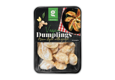 Augalinės kilmės GOURMET GREEN koldūnai su imbierais, 250 g
