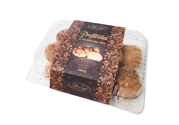 Profitroliai su sutirštinto pieno įdaru, 250 g