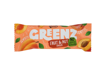 Vaisių ir riešutų užkandis GREENZ, abrikosų skonio, 30 g