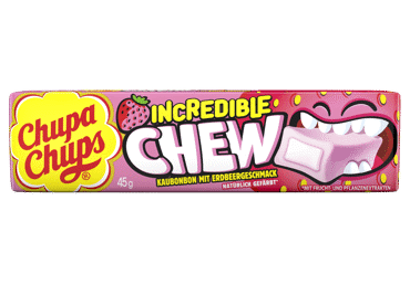 Kramtomieji saldainiai CHUPA CHUPS, braškių skonio, 45 g