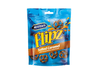 Breceliai FLIPZ, sūrios karamelės skonio, 90 g