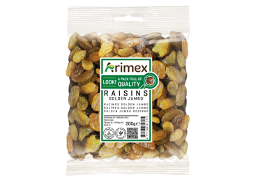 Didžiosios auksinės razinos JUMBO GOLDEN ARIMEX, 200 g