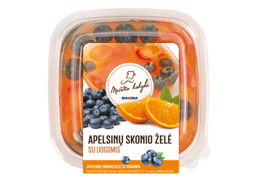 Apelsinų skonio žėlė su uogomis, 350 g Apelsinų skonio žėlė su uogomis, 350 g