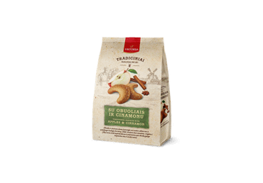 Sausainiai su džiovintais obuoliukais VIKTORIJA, 250 g