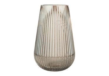 Stiklinė vaza ILAJA Stripe, 15x22 cm