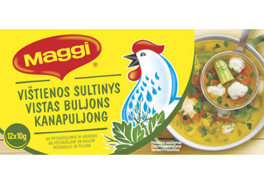 Vištienos sultinys MAGGI su krapais ir petraž. (12 x 10 g), 120 g