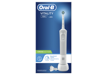 Elektrinis dantų šepetėlis ORAL-B Vitality D100 White, 1 vnt. Elektrinis dantų šepetėlis ORAL-B Vitality D100 White, 1 vnt.