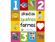 Knyga SKAIČIAI, SPALVOS, FORMOS, 1 vnt