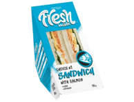 CHOICE #1 sumuštinis su lašiša, kiaušiniais, špinatais, 165 g