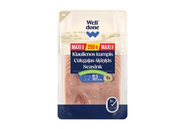 Virtas kiaulienos kumpis XXL WELL DONE, nerūšinis, 250 g