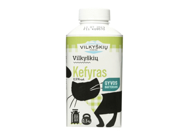 VILKYŠKIŲ kefyras, 2,5% rieb., 500 g