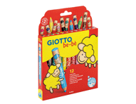 Spalvinimo pieštukai GIOTTO BEBE, 12 vnt., 12 vnt.