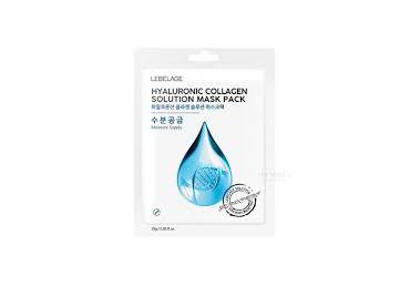 LEBELAGE lakštinė veido kaukė HYALURONIC COLLAGEN SOLUTION, 25 g