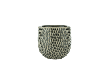 Vazonas ILAJA Dots grey, 14x14 cm