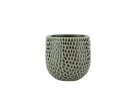 Vazonas ILAJA Dots grey, 14x14 cm