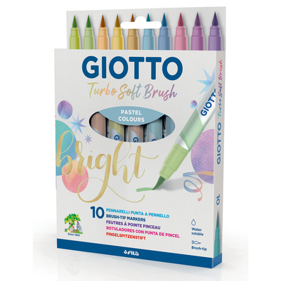 Flomasteriai GIOTTO, 10 pastelinių spalvų - 1