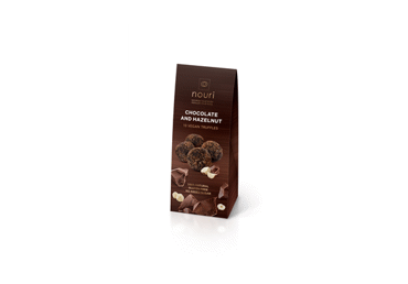 Triufeliai NOURI (su šokoladu ir lazdynų riešutais), 100 g