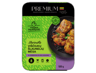 Viščiukų šlaunelių mėsa PREMIUM su serbentais, ožerškių uog., 500 g