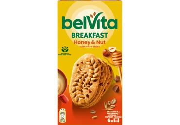 Sausainiai BELVITA NUTS & HONEY su riešutais ir medumi, 300 g