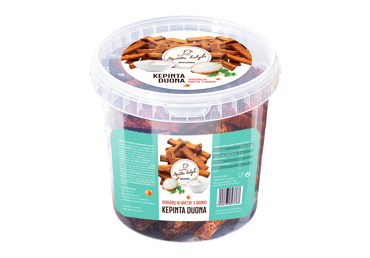 Svogūnų ir grietinės skonio kepinta duona, 300 g