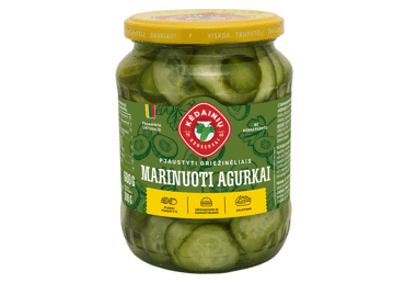 KĖDAINIŲ KONSERVŲ FABRIKO marinuoti agurkų griežinėliai, 680 g
