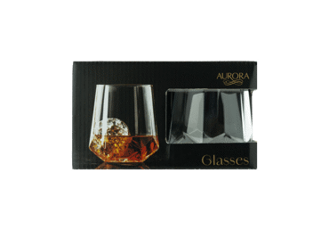 Stiklinės AURORA Burns, 400 ml, 4 vnt. - 1