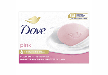 Gabalinis tualetinis muilas DOVE PINK, 90 g